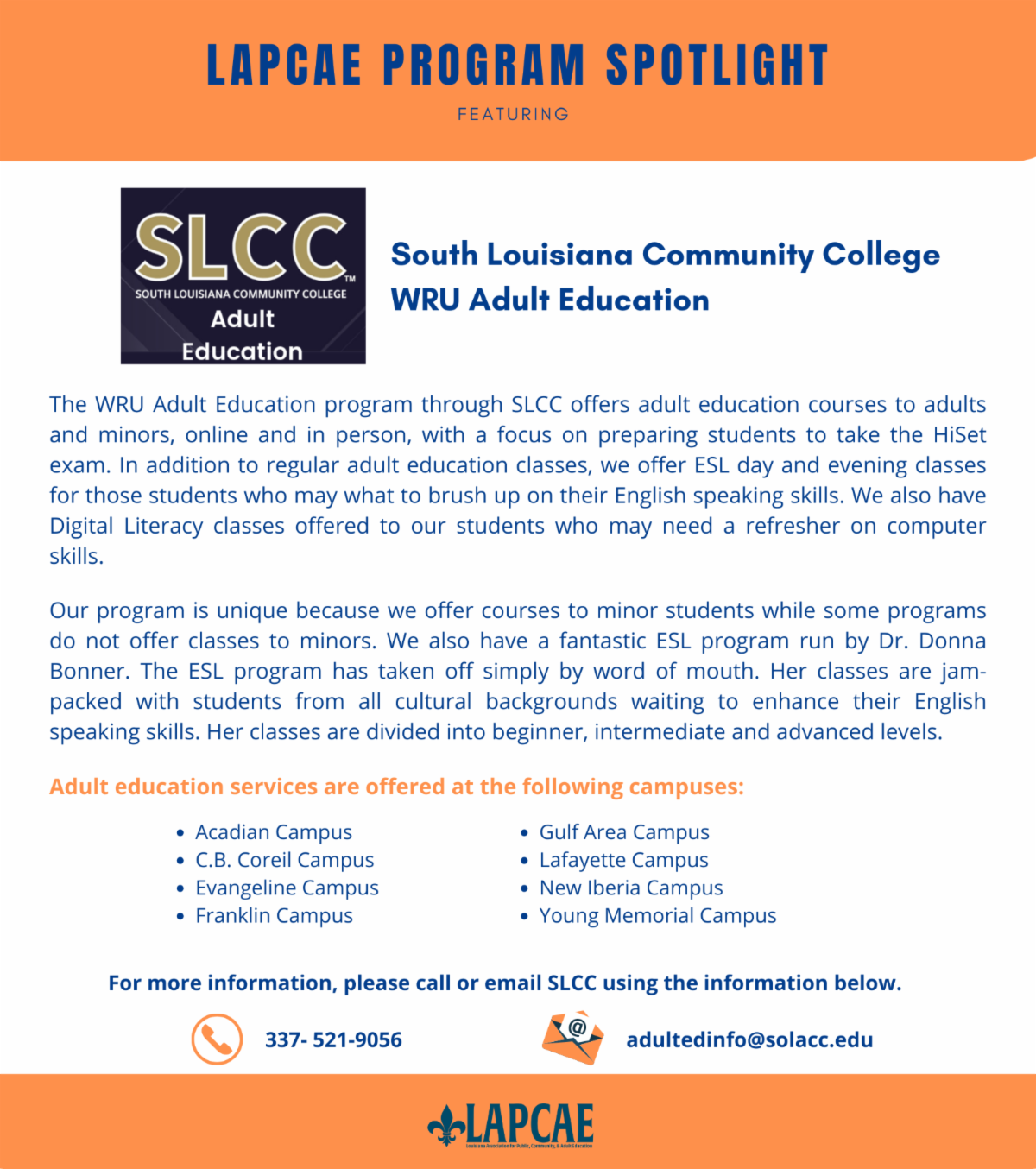 South Lousiana Community College program spotlight